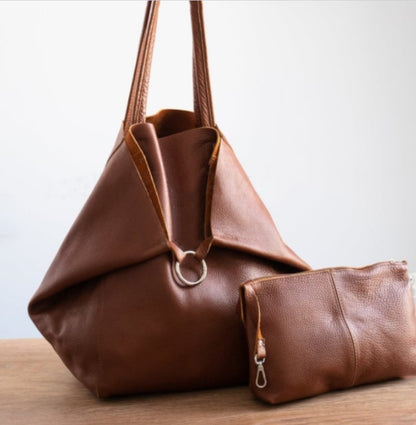 Grand en Cuir Premium - Sac Oversize Élégant et Fonctionnel pour le Quotidien